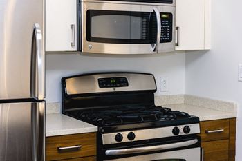 stainless steel appliances at 27 on 27th, Long Island City, 11101